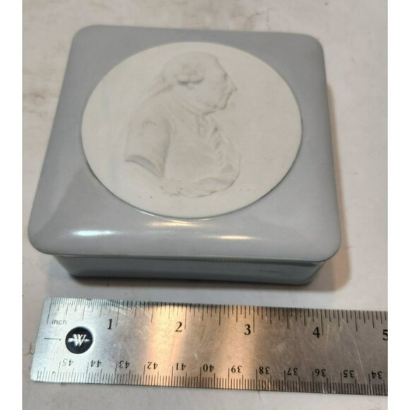 Vtg KPM German Porcelain Jewelry Cameo Dresser Box Johann Sebastian Muller - Picture 8 of 8